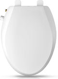 Clirass Elongated Bidet Toilet Seat with Quiet-Close, Non-Electric Bidet Mode with Dual Nozzles, Fit Elongated Toilet Seat, Adjustable Water Pressure with Brass inlet (Elongated)