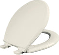 Mayfair Cassel Slow Close Toilet Seat, Easy Clean, Non Slip Premium Wood Seat, Easy Install, Made in USA, Elongated, Biscuit