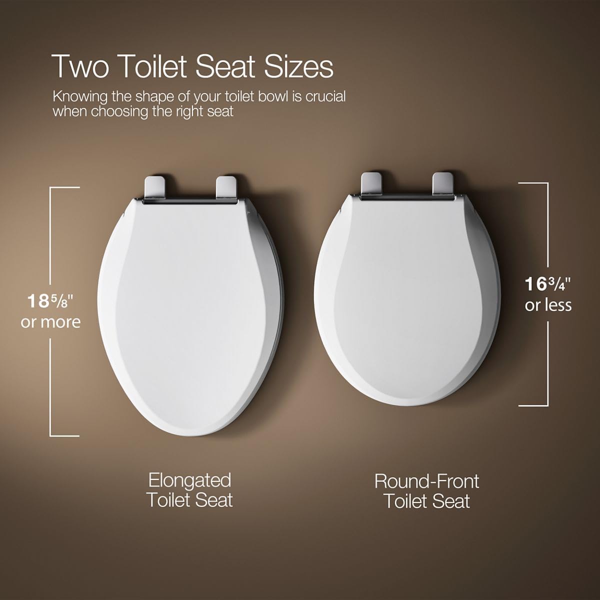 KOHLER 25875-0 Hyten 3" Height, Elevated Soft Close Elongated Toilet Seat, Contoured Seat with Grip-Tight Bumpers, Quick-Attach Hardware, No Slam Toilet Seat, White