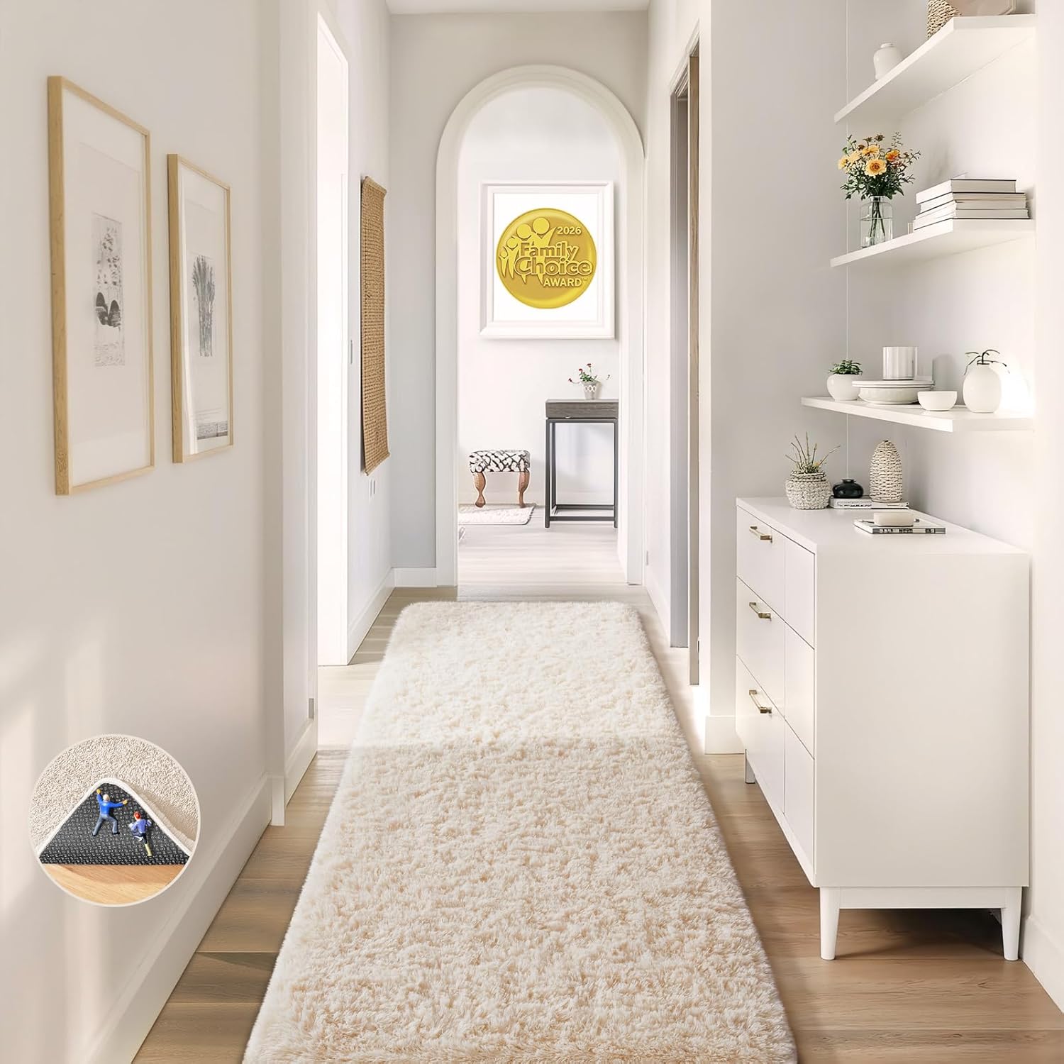 Ophanie 5x8 Blue Rugs for Living Room, Kids Nursery Rug Aesthetic, Playroom Navy Area Rugs for Boys Girls Teen Home Decor, Fluffy Fuzzy Soft Plush Shaggy Bedside Floor Bedroom Carpet for Teen