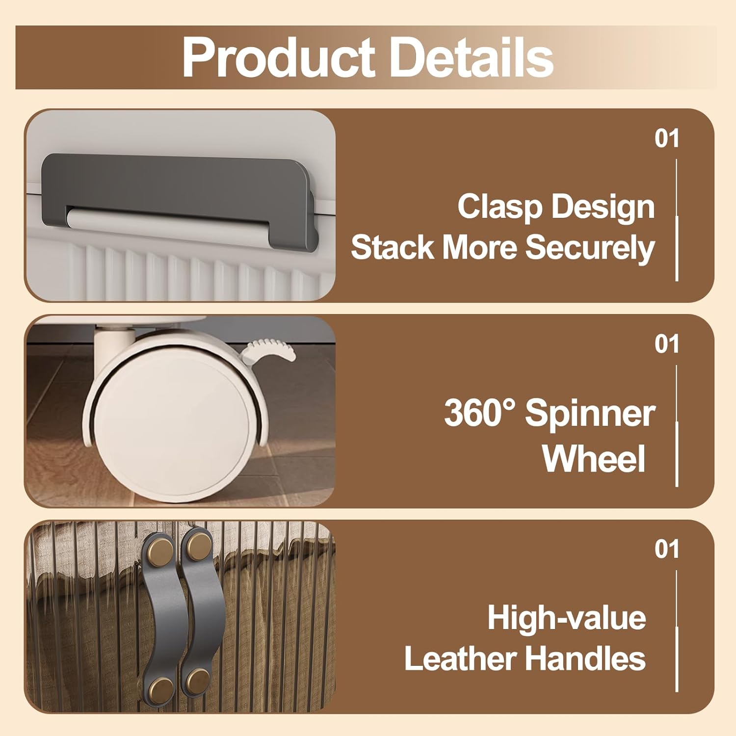 SAILUN 145Gal/580Qt Stackable Storage Bins Folding Collapsible Storage Bins with Lid, Closet Organizers and Storage, Grey 26" W x 17" D x 71" H