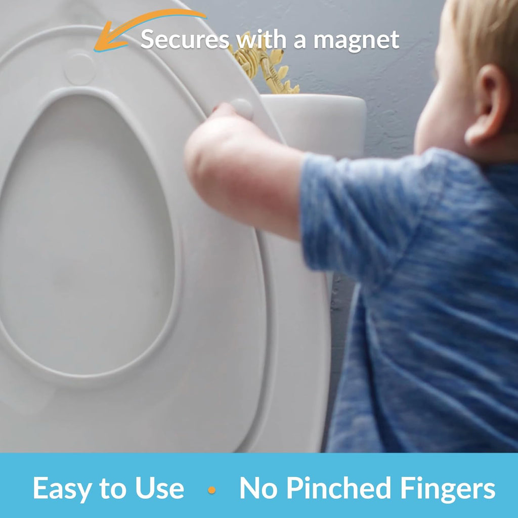 Mayfair NextStep2 Toilet Seat with Built-In Potty Training Seat, Slow-Close, Removable that will Never Loosen, Elongated, White, 2-Pack