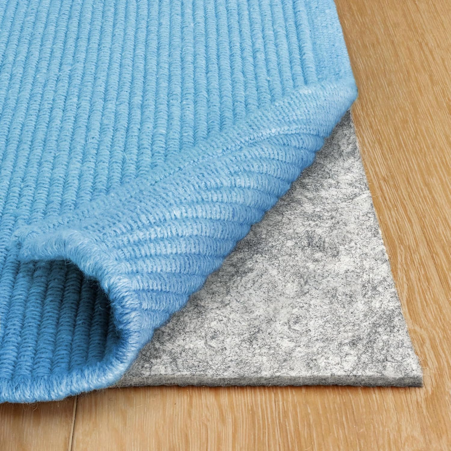 RUGPADUSA - Dual Surface - 8'x10' - 1/4" Thick - Felt + Rubber - Non-Slip Backing Rug Pad - Safe for All Floors