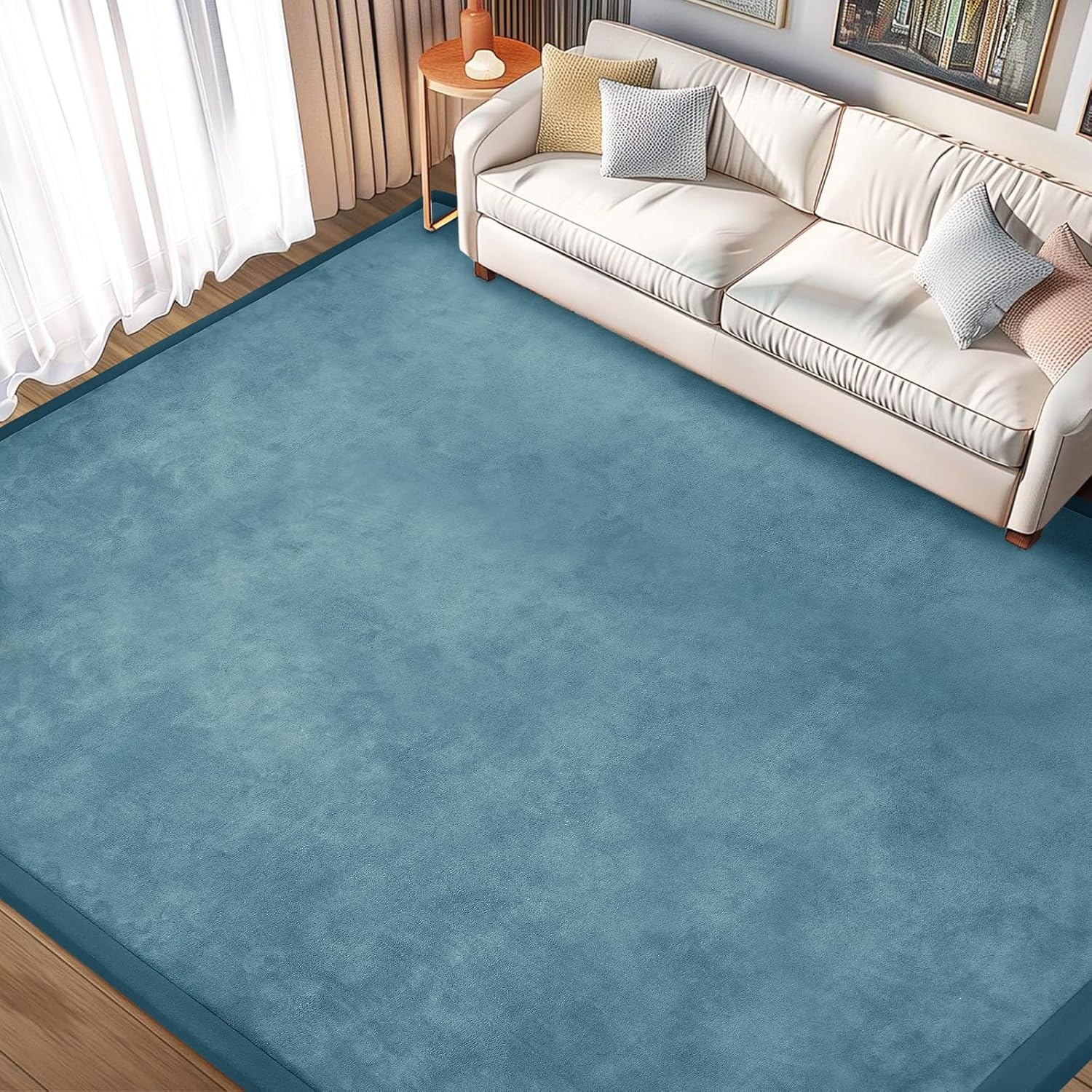 ILPEOD Baby Play Mat for Floor Tummy Time Nursery Rug Muscle Area Rug Playroom Rug Tatami Mat 6'7"x4'11" Memory Foam 1.3" Thick Crawling For Babies,Toddlers, Infants, Kids,Floor Mat(Grey)