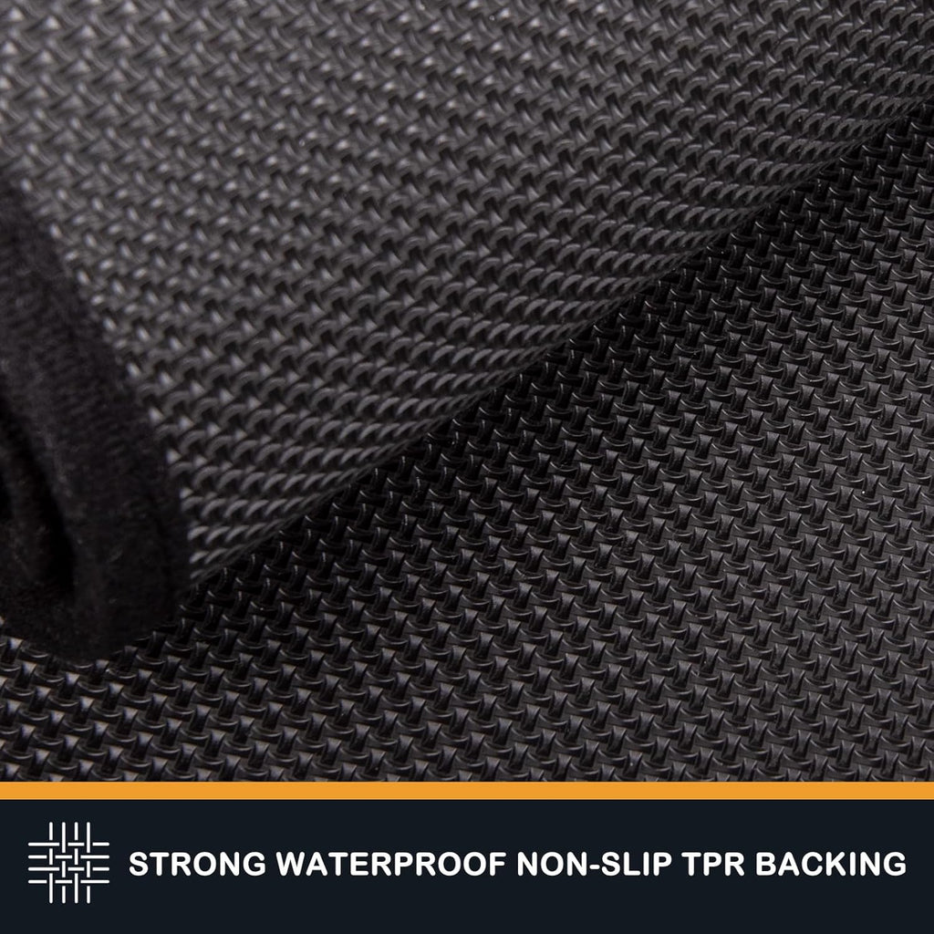 PURRUGS Easy Care Area Rug 4ft x 6ft, Non-Slip Machine Washable Entryway Rug, Dog Door Mat, Stain Resistant Accent Rug for Hallway, Living Room, Bedroom and Mudroom, Charcoal