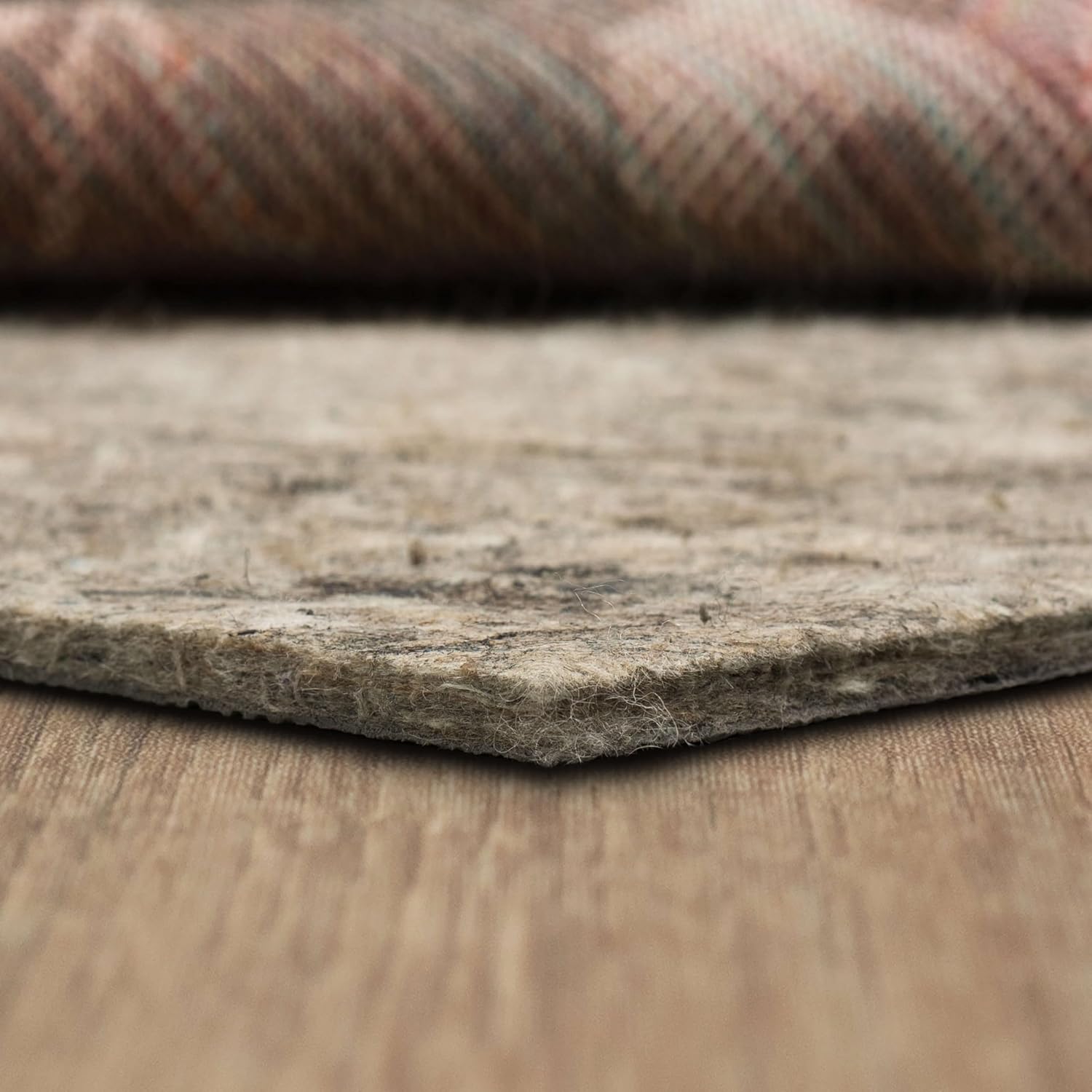 Mohawk Home 6' x 9' Non Slip Grip Rug Pad 1/4" Thick Dual Surface Felt Cushion + Rubber Gripper - Safe for All Floors